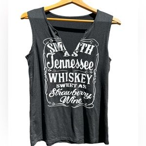 Chris Stapleton Lyric Smooth as Tennessee Whiskey sleeveless tee/tank - Size M